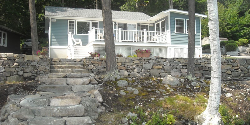 Stone cottage exterior
