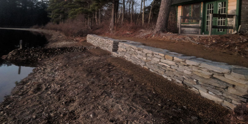 Stone path residential